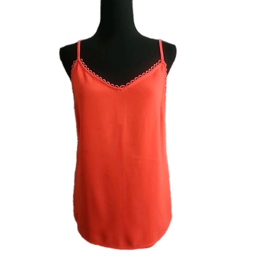 TED BAKER London Cami Camisole Orange Women Tank Top Sz 2 Office Siren Retro Mod